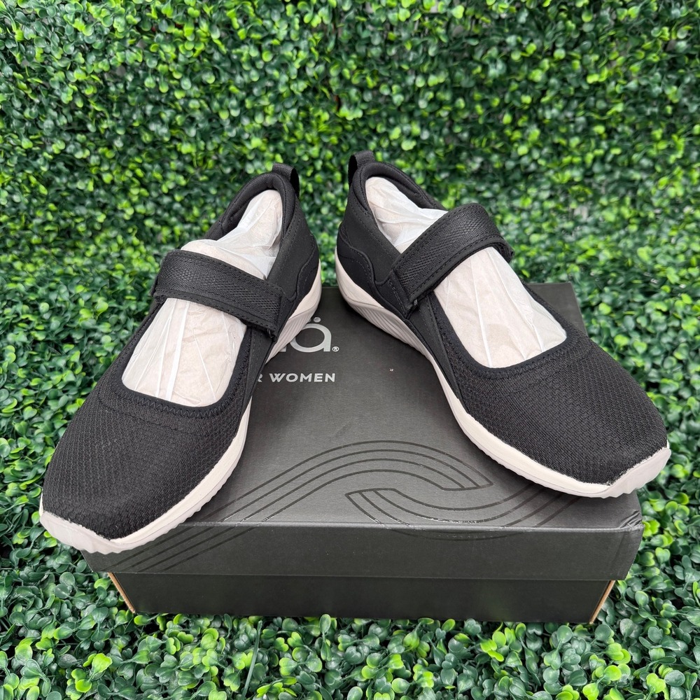 Ryka Echo Mary Jane Womens Black Mesh Casual Athletic Shoes J4596F1002 Size 7.5M
